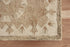2' X 4' Tan and Beige Wool Medallion Hand Woven Half Circle Area Rug